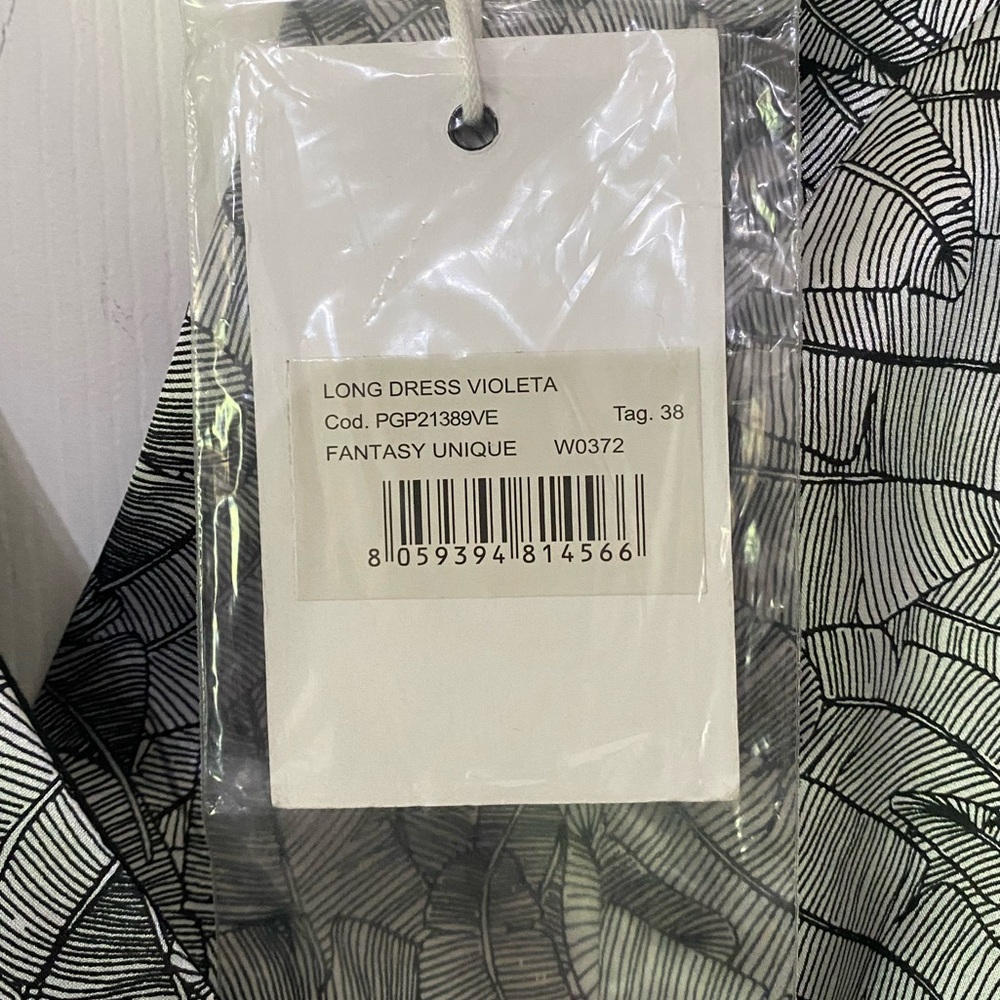 NWT SILVIAN HEACH Elegant Silver Wrap Dress Italy 38 - Picture 8 of 14